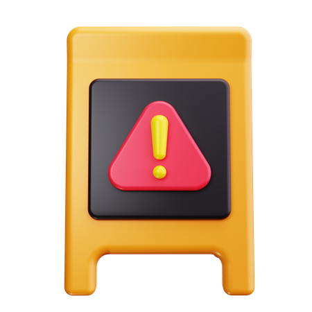 Wet Floor Caution  3D Icon