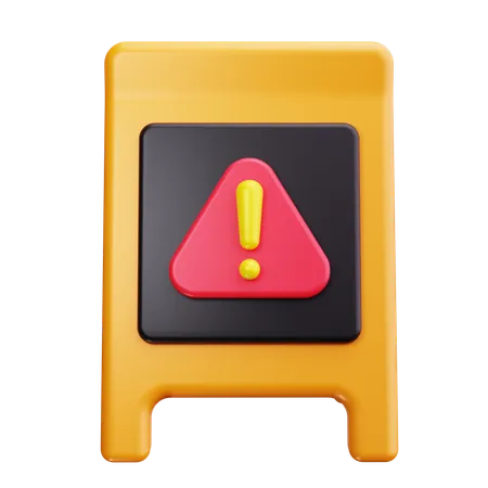 Wet Floor Caution  3D Icon