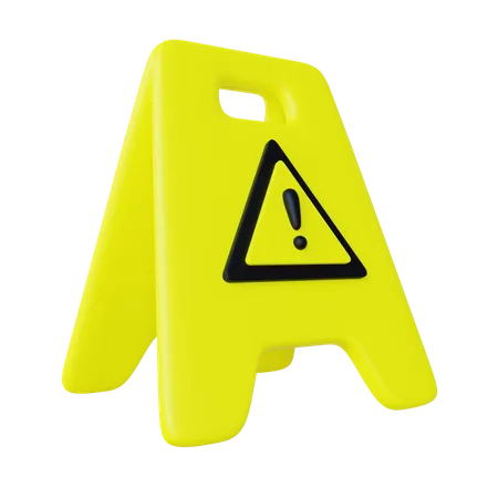 Wet Floor Warning  3D Icon