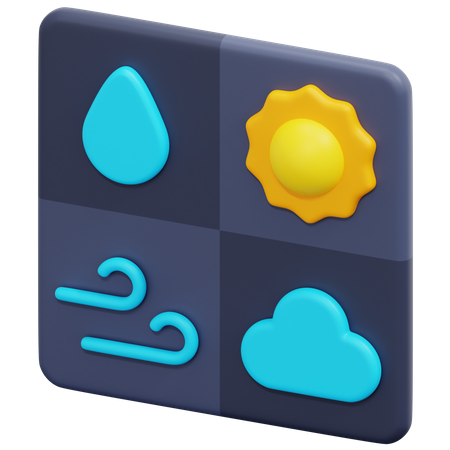 Wettervorhersage  3D Icon