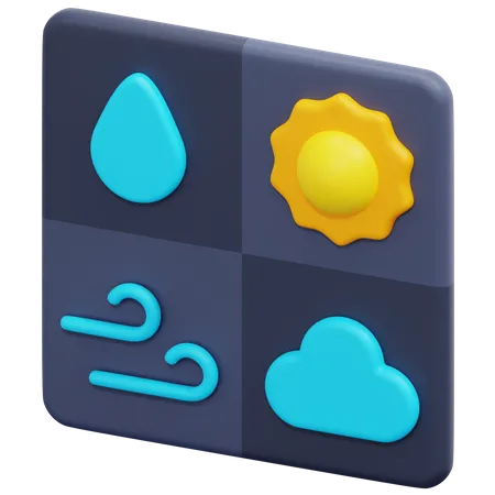 Wettervorhersage  3D Icon