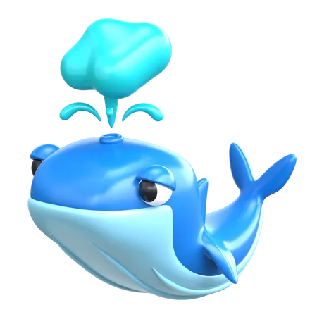 Whale 3 D Sea Animal Illustration 3D Icon