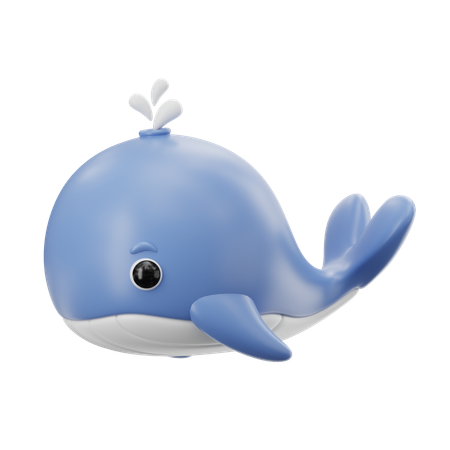Whale  3D Icon