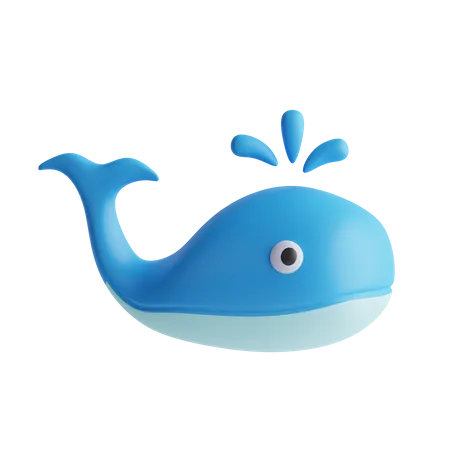 Whale  3D Icon