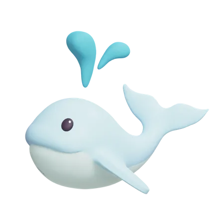 Whale  3D Icon