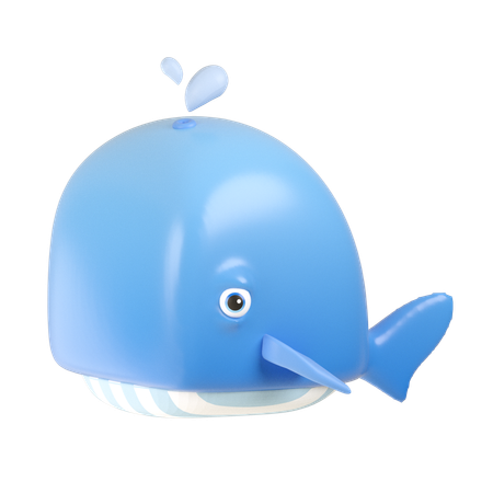 Whale  3D Icon