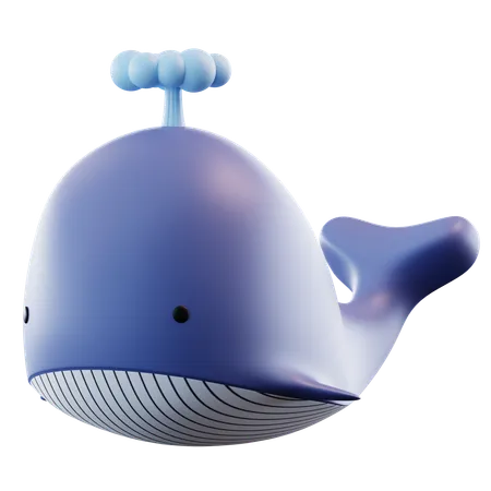 Whale  3D Icon