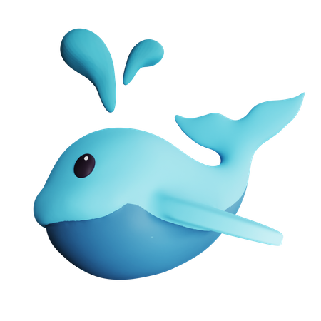 Whale  3D Icon