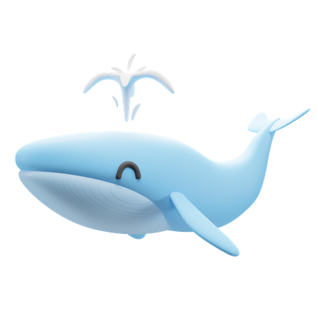 Whale  3D Illustration