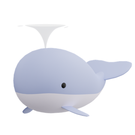 Whale 3D Illustration