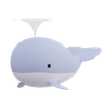 3d whale illustration