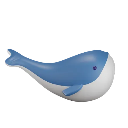Whale 3D Illustration