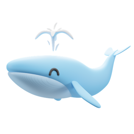 Whale  3D Illustration