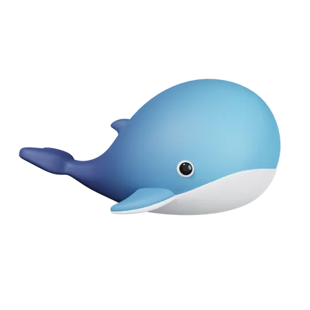 Whale 3D Icon
