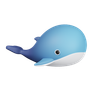 whale 3d logo