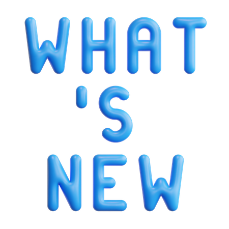 Whats New  3D Sticker