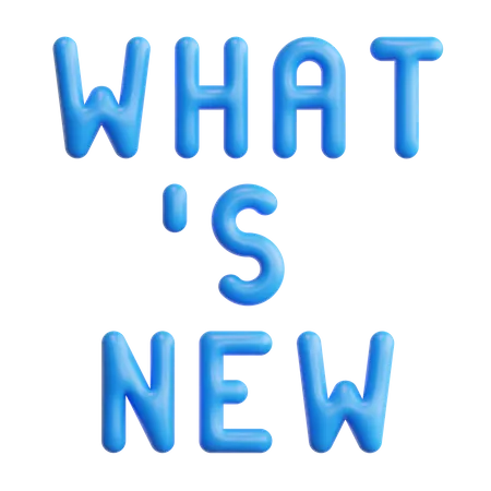 Whats New  3D Sticker