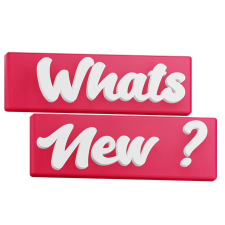 Whats New Sticker  3D Icon
