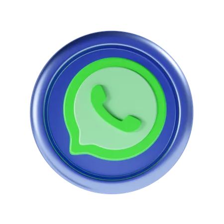 WhatsApp  3D Icon