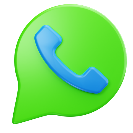 왓츠앱 전화  3D Icon