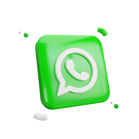 Whatsapp Logo  3D Icon