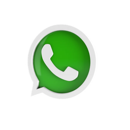 WhatsApp logo 3D Illustration