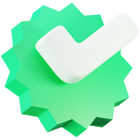 Whatsapp Verification Badge  3D Icon