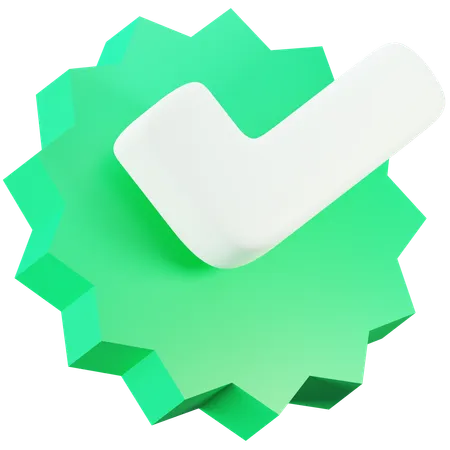 Whatsapp Verification Badge  3D Icon