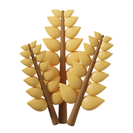 Wheat  3D Icon