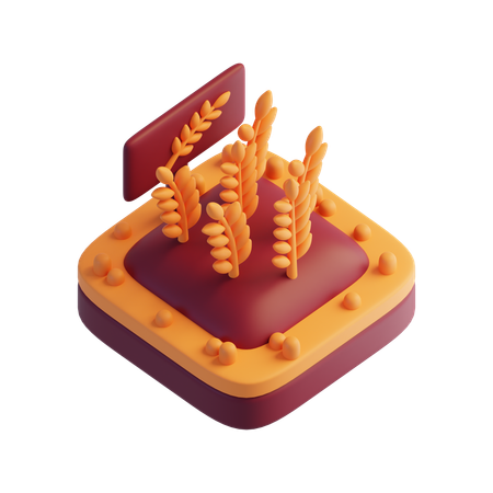 Wheat  3D Icon