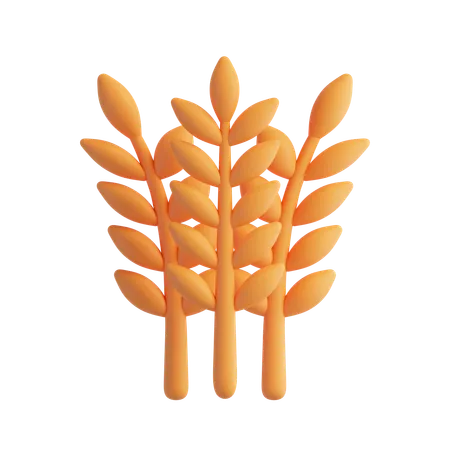 Wheat  3D Icon