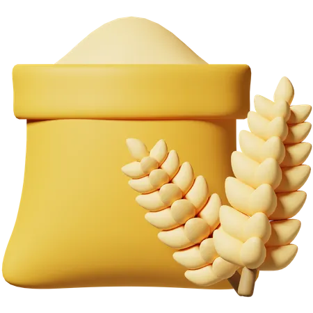 Wheat  3D Icon