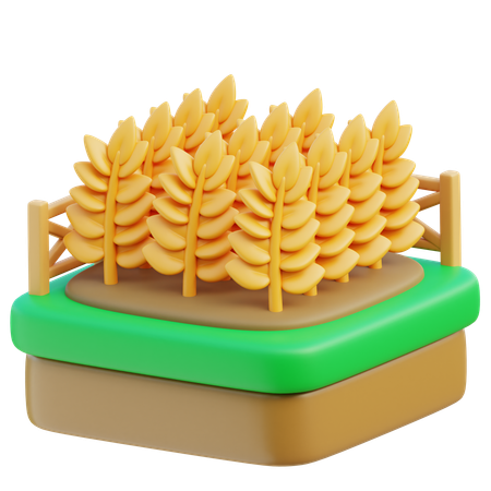 Wheat  3D Icon