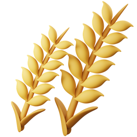 Wheat 3D Icon