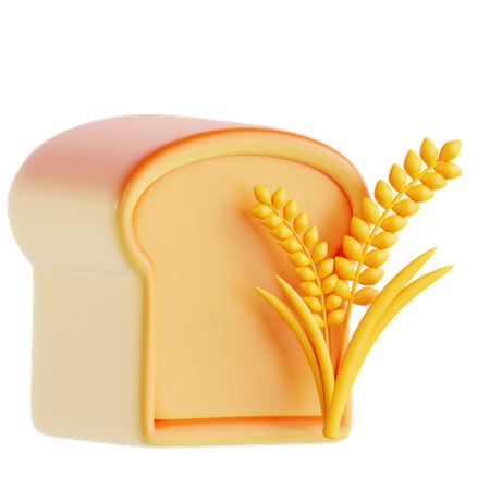 Wheat Bread  3D Icon