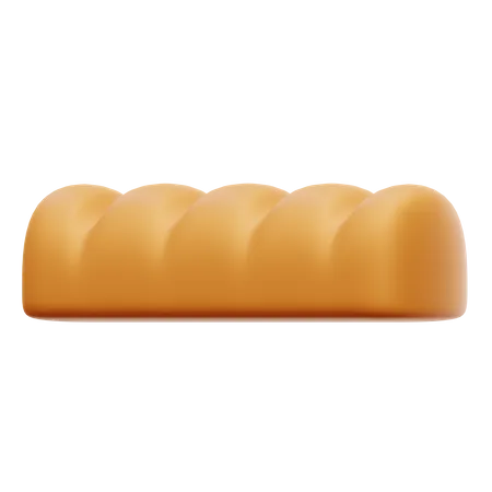 Wheat Bread  3D Illustration