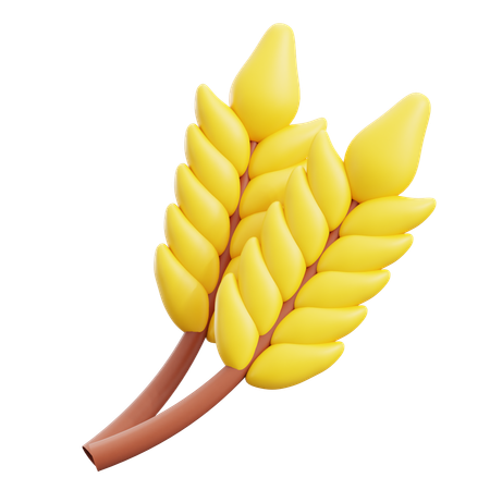 Wheat Crop  3D Icon