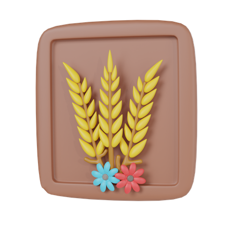 Wheat Crop  3D Icon
