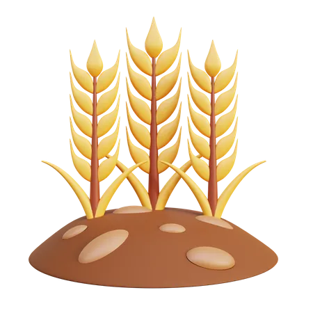 Wheat Farm  3D Icon
