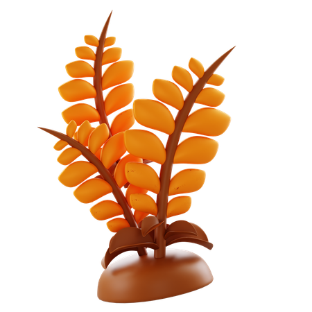 밀 농사  3D Icon