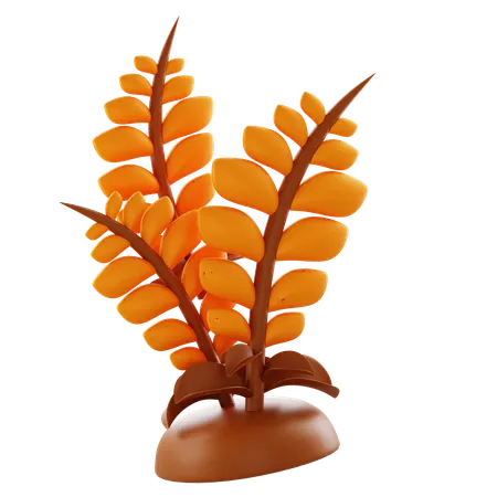 밀 농사  3D Icon