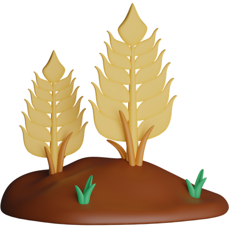Wheat Farming  3D Icon