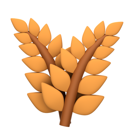 Wheat Grain  3D Icon