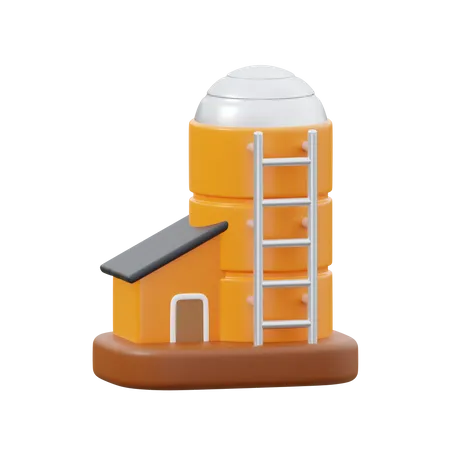 Wheat Mill  3D Icon