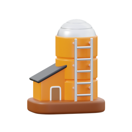 Wheat Mill  3D Icon