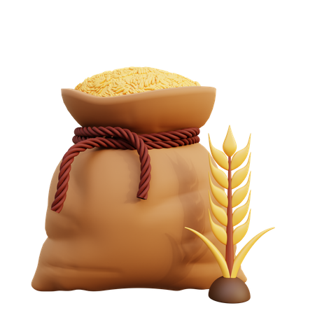 Wheat Sack  3D Icon