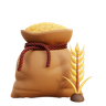 3d wheat bag emoji