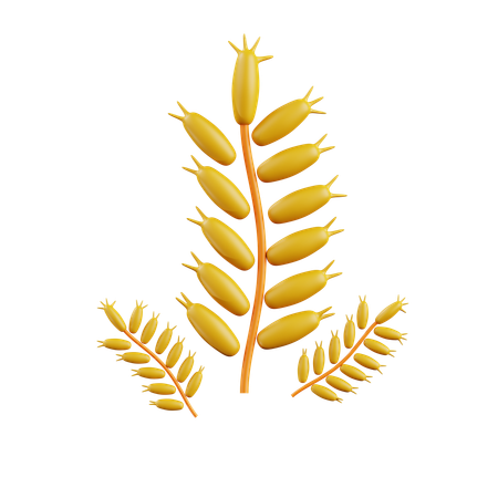 Wheat seeds  3D Icon