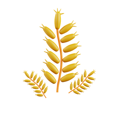 Wheat seeds  3D Icon