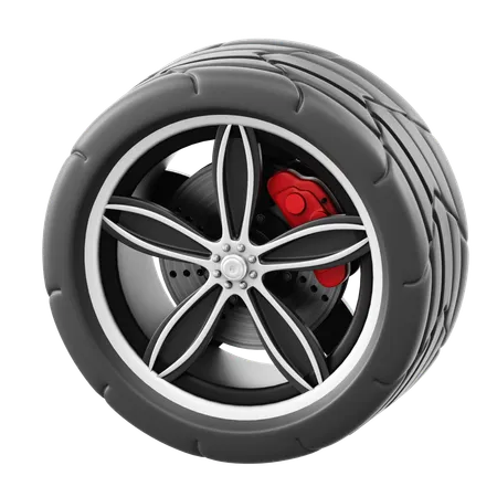 Wheel  3D Icon